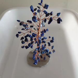 <b>Crystal</b> <b>Chip</b> Tree Blue Lapis Lazuli Wire Wrapped Home Decoration Ornament East China Sea Origin - Product Image 3
