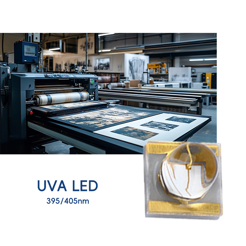 UV Curing Inkjet Curing Photosensitive LED Plant Growing Market Customized 3w 3535 Series 395/405nm UVA COB LED Chips