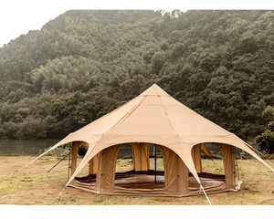 DDP pronto In magazzino tende a campana Glamping di lusso all'aperto personalizzate <span class=keywords><strong>Tepee</strong></span> a cupola per <span class=keywords><strong>il</strong></span> campeggio familiare - Product Image 5
