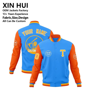 Chaqueta Varsity con Logotipo Personalizado para Hombre, Ropa Urbana, Chaqueta Bomber con Parches Bordados de Alta Calidad, Chaqueta de Béisbol Sublimada Unisex - Product Image 1