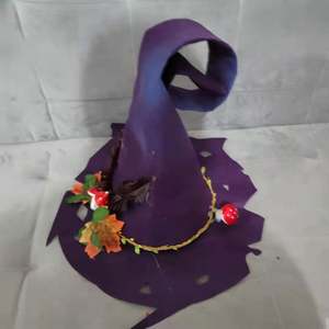 Sombrero de Bruja Negro de Halloween, Estilo Mágico, Nuevo, Directo de Fábrica - Product Image 4