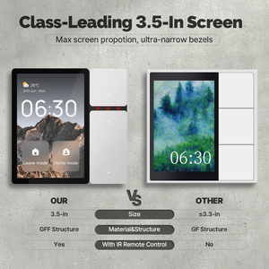 MOES Tuya WiFi 3.5 inch Điều khiển thông minh Bảng nhôm Zigbee Tuya Công tắc đèn thông minh IR Bluetooth Sigmesh Hub tích hợp - Product Image 2