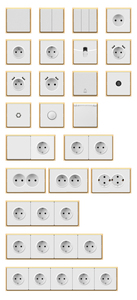 Chất lượng cao kamanni S3-4 Châu Âu PC 16A đơn cực đôi ném cảm ứng Bảng điều chỉnh tường chuyển đổi ổ cắm 250V Max 2 cửa hàng 2 USB + 2 C - Product Image 3