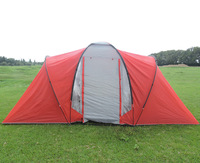 Tente de luxe à deux chambres à coucher pour 4 à 6 personnes pour le camping familial et la randonnée en plein air