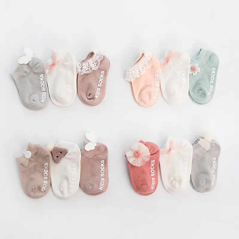 ถุงเท้าลูกไม้ทำจากผ้าฝ้ายสำหรับเด็ก,ถุงเท้าเด็กทารกแรกเกิดกำหนดได้เอง