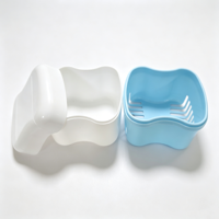 Boîte de rangement portable pour prothèses dentaires avec panier de drainage, étui pour aligneurs pour patients orthodontiques