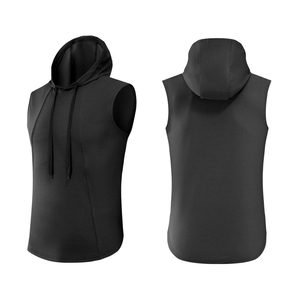 เสื้อกล้ามออกกำลังกายผู้ชาย เสื้อกีฬาทรงเข้ารูป เสื้อกล้ามฝึกซ้อมแบบแห้งเร็ว ผ่าข้าง สำหรับผู้ชาย - Product Image 4