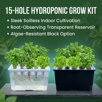 Boîte de culture hydroponique extra-large, jardinière d'intérieur polyvalente, système de jardinage domestique sans produits chimiques