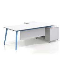 Bureau en L incliné personnalisé Yeddkin CEO Boss, luxe moderne, en fer, hauteur réglable, extensible, modulaire, certifié ISO