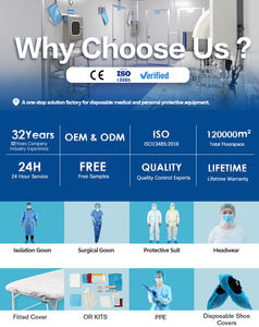 工厂手术服批发 5型6型 CE一次性加固隔离服 3级 LOGO包装定制 - Product Image 2