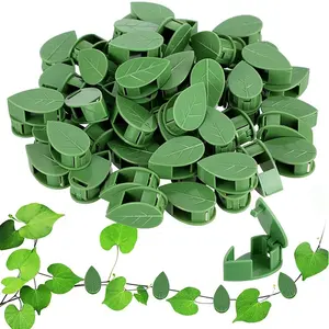 Plastic Green Plant Clips for Climbing Plants Self-Adhesive Fixture Rattan Vine Fixed Plant Buckle Leaf Clip Garden Supplies