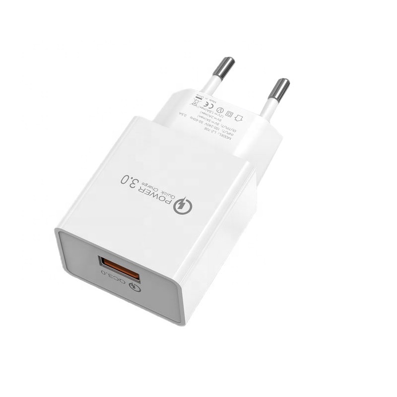 18w EU plug mobile phone pd wall chargers usb fast adapter phone charger for apple iphone charger