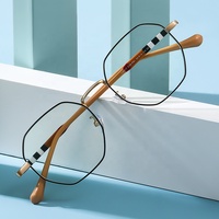 Montures de lunettes optiques tendance de haute qualité avec logo personnalisé Sunray, monture carrée en acétate et métal pour femmes et hommes