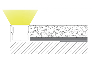 SDW33X11 Best Selling for LED Strip Lighting Channel Recessed Mounted 6063 Extrusion <strong>Shining</strong> Upwards LED Strip <strong>Aluminum</strong> Profile - Product Image 5