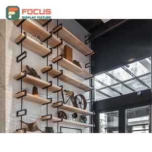 Étagère de présentation personnalisée pour produits de café, finition bois stratifié, zone d'exposition d'accessoires, présentoir de marchandises pour café - Product Image 2