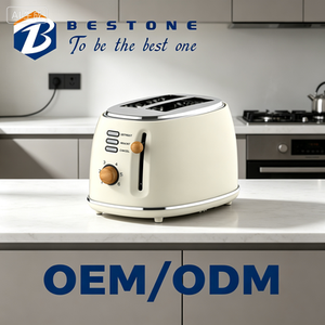 BESTONE Retro Breakfast <b>Set</b> 16 Type Electric <b>Stainless</b> <b>Steel</b> <b>Toaster</b> <b>Kettle</b> Blender Gift Box Household Appliance OEM ODM - Product Image 3