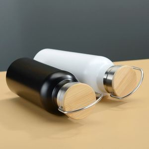 Bouteille d'eau sportive en acier inoxydable de 17 oz à double paroi isolée avec poignée et couvercle hermétique anti-fuite - Product Image 3
