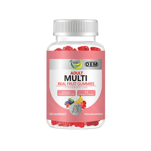 วิตามินรวมแบบกัมมี่สำหรับผู้ใหญ่ รสสตรอว์เบอร์รี ยี่ห้อ OEM พรีเมียม 60 เม็ด ช่วยเสริมวิตามินบีและซี เพิ่มพลังงานและเสริมภูมิคุ้มกันในร่างกาย - Product Image 3