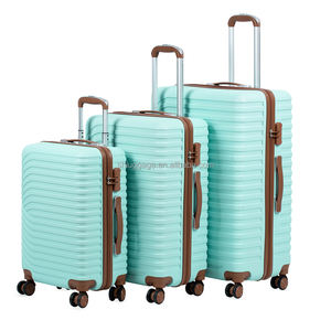 Ensemble de bagages personnalisé OEM 3 pièces, ensemble de valises de voyage en ABS, ensemble de valises de voyage à coque rigide avec roulettes universelles - Product Image 6