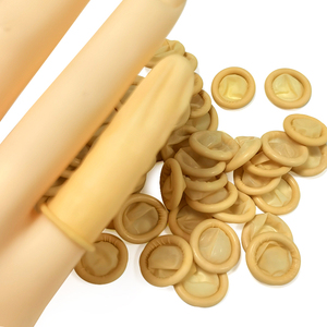 Allesd Geel Stofvrij Wegwerp Latex Antislip Stofvrije Vingerbedje Voor Werkplaats - Product Image 2