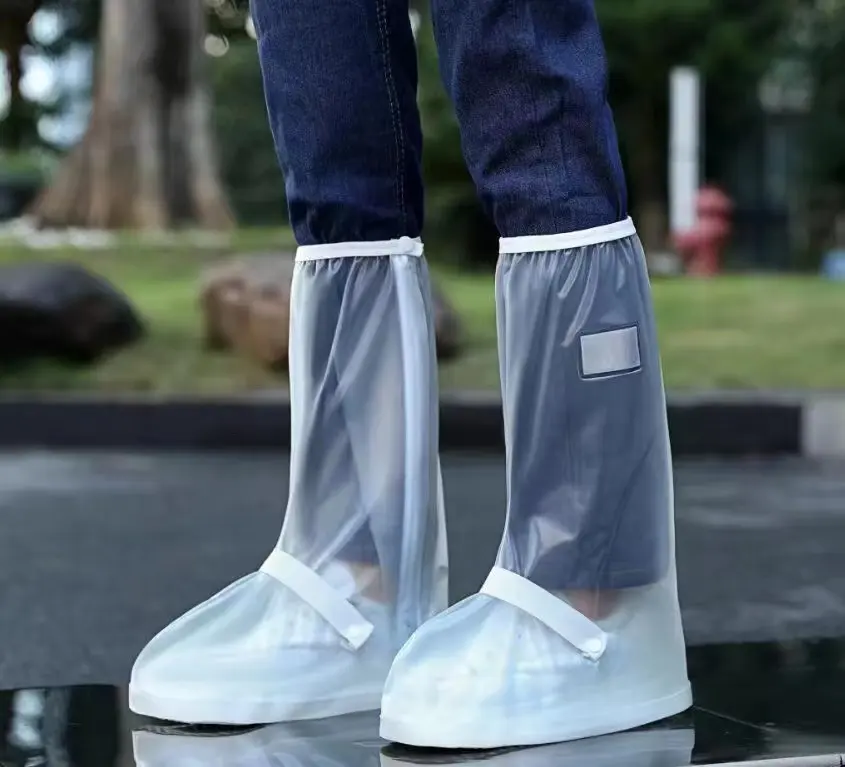 Klappbar wiederverwendbar Outdoor Reisewear leichtes Gewicht PVC wasserdicht rutschfest Regenstiefel Schuhbezüge