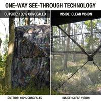 Tente de chasse camouflage Oxford étanche à 270 degrés avec système de montage instantané pour le tir en extérieur