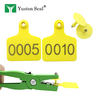 YTET014 Nuevas Etiquetas de Oreja Numeradas Personalizadas de TPU OEM para Ganadería, Ganado Vacuno, Cabras, Ovejas y Cerdos