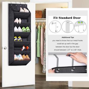 Door-Mounted <b>Shoe</b> Storage Rack Multi-Compartment Multi-Tier <b>Shoe</b> Bag Household Item Storage Bag Door-Mounted Hanging Bag - Product Image 3