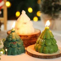 Weihnachtliche Kreisförmige Sojabohnen-Mischwachs Handgegossene Handgemachte Duftkerze Weihnachtsdekoration Atmosphärisches Geschenk