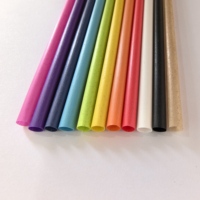 Pailles en canne à sucre biodégradables et colorées, pailles à boire en plastique compostable, pailles flexibles