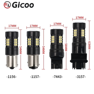 หลอดไฟรถยนต์ GICOO 3030SMD ไฟ LED สำหรับรถยนต์ ไม่มีข้อผิดพลาด T20 1157 3156 3157 ไฟเลี้ยวรถยนต์ - Product Image 3