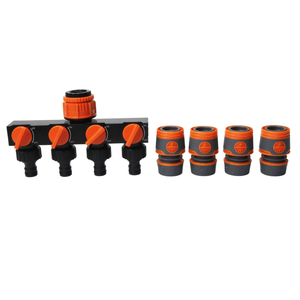 Lot de 10 distributeurs d'eau à 4 voies pour <span class=keywords><strong>tuyau</strong></span> d'<span class=keywords><strong>arrosage</strong></span> avec robinets individuels marche/arrêt pour <span class=keywords><strong>robinet</strong></span> d'eau - Product Image 2