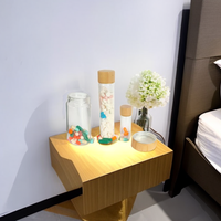 Pot en verre hermétique de qualité alimentaire avec couvercle en bambou pour stocker des capsules de vitamines, des comprimés, des poudres, des pots hermétiques