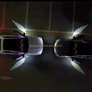 Auto Angel Wings Projektion Körper tür Schatten Laser Willkommen lampe Dekoratives Licht