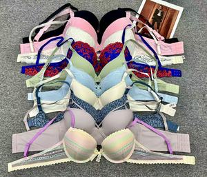 Sujetador de encaje europeo de alta calidad con mezcla de inventario de bajo precio, ropa interior de talla grande para mujer, realce - Product Image 3