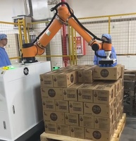 Robot AUBO-iS20 hautement flexible, palettisation automatique de cartons avec ventouse en silicone, charge utile de 20 kg, rayon de travail de 1647 mm