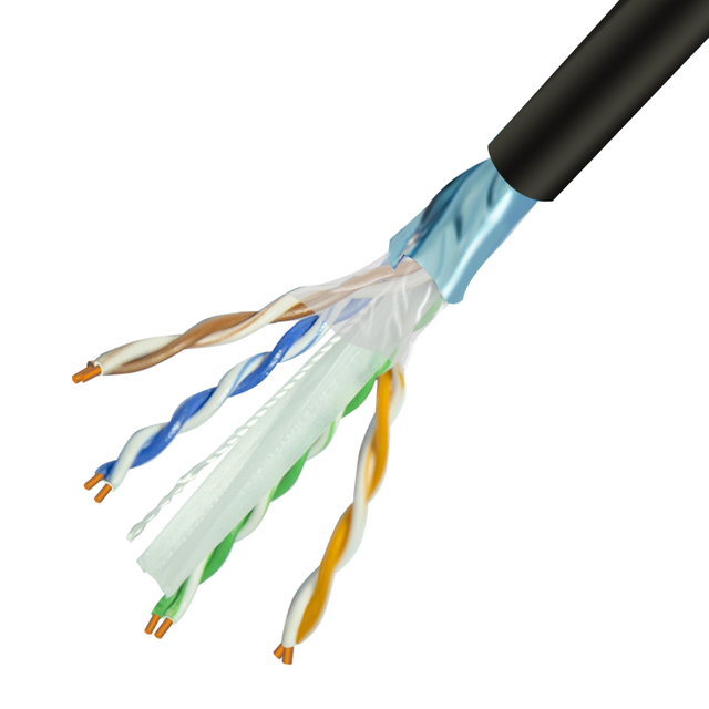 OWIRE High Quality Cat 6 F/UTP Outdoor LAN Cable Waterproof Shielded Ethernet for 5GBASE T Communication Cables