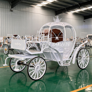 Populares Carruajes Eléctricos con Forma de Calabaza, Estilo Princesa Cenicienta, de Gran Capacidad para 4-6 Personas, de Cuatro Ruedas - Product Image 4