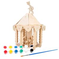 Puzzle jouets 3D stéréoscopique en bois Laser découpe maison modèle Puzzle Uv impression nouvel assemblage à la main bricolage filles cadeau