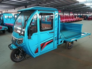 รถสามล้อไฟฟ้าแบบเปิด แบตเตอรี่ 30-50 กม./ชม. ยาง 10 นิ้ว ขนาด 2550*940*1300 มม. รับน้ำหนักได้ 200-300 กก. ระยะทางวิ่ง 50-70 กม. - Product Image 2