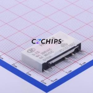 HF41F/5-ZS Power Relay SIP,5x28mm Relay 5V 1 Changeover: 1C (SPDT-Changeover)::: 5 6A-30VDC/6A-250VAC - Product Image 1