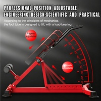 Chaise romaine réglable RONGNENG pour hyperextension, banc stable pour l'entraînement du bas du dos et du tronc, équipement de fitness multifonctionnel pour la maison