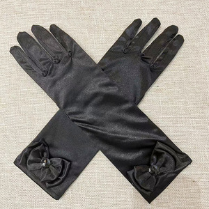 <span class=keywords><strong>Guanti</strong></span> Lunghi in Raso alla Moda <span class=keywords><strong>per</strong></span> Bambine con Fiocchi da Principessa Design Termico Ecologico <span class=keywords><strong>per</strong></span> Eventi Formali - Product Image 6