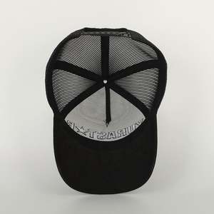 Venta al por mayor de logotipo de impresión personalizada Gorras de malla de algodón negro sombrero Oem al aire libre para hombre bordado 5 Panel deportes de alta calidad gorra de camionero - Product Image 6