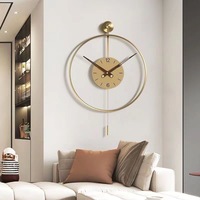 Horloge murale moderne à pendule 60x92cm, grande taille, pour dropshipping, décoration murale en métal, pour la maison, vente en gros DDP