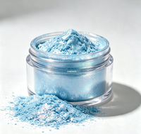 Poudre de pigment métallique holographique certifiée GUANZUN bleu ciel 36M, pigment de revêtement à longue durée de vie, encre de sérigraphie