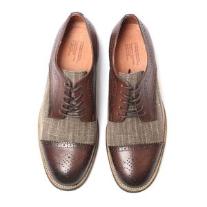 Chaussures habillées classiques élégantes à lacets en cuir de vachette véritable, fabriquées à la main, de haute qualité, de luxe, pour affaires, à bout carré, par un designer original - Product Image 5