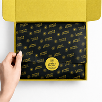 Papier de soie imprimé personnalisé multicolore pour emballage cadeau, faible MOQ pour cosmétiques, vêtements, emballage de boîtes cadeaux