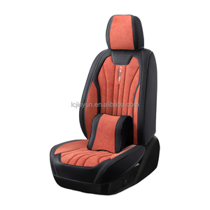 Vente en gros de housses de sièges de voiture en tissu suédé, ensemble complet, housses universelles de sièges de voiture <span class=keywords><strong>5</strong></span> places - Product Image 1