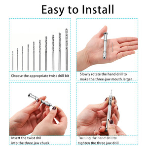 Jeu de forets en acier 0.8-3.0mm pour perçage de bijoux, accessoires pour outils rotatifs de bricolage - Product Image 5